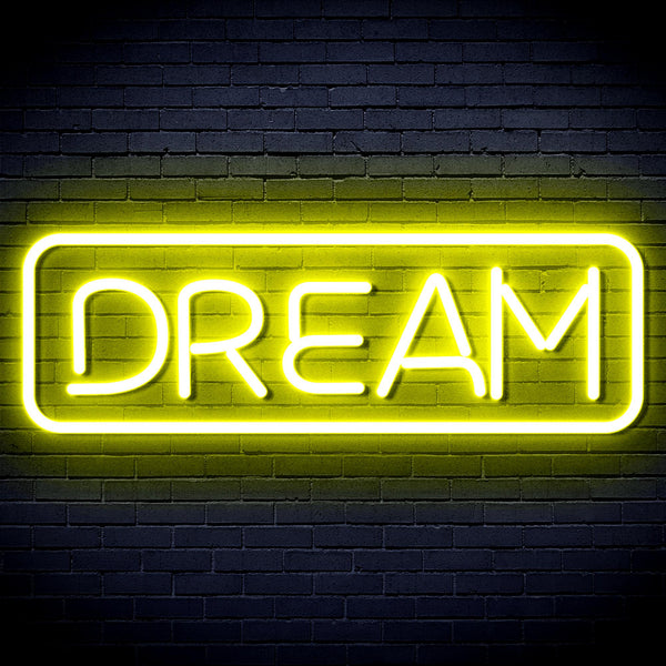 advpro-dream-ultra-bright-led-neon-sign-fnu0338 - Yellow