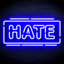 advpro-hate-ultra-bright-led-neon-sign-fnu0340 - Blue