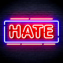 advpro-hate-ultra-bright-led-neon-sign-fnu0340 - Blue & Red