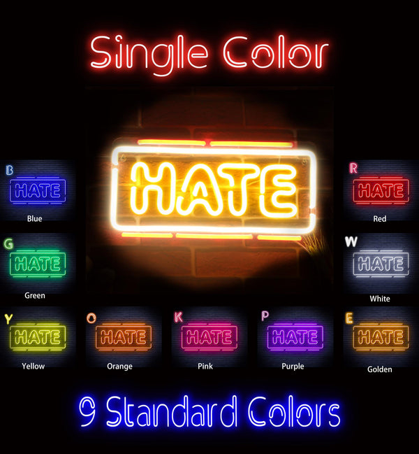 advpro-hate-ultra-bright-led-neon-sign-fnu0340 - Classic