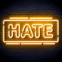 advpro-hate-ultra-bright-led-neon-sign-fnu0340 - Golden Yellow