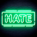 advpro-hate-ultra-bright-led-neon-sign-fnu0340 - Green