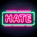 advpro-hate-ultra-bright-led-neon-sign-fnu0340 - Green & Pink
