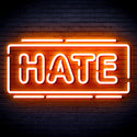 advpro-hate-ultra-bright-led-neon-sign-fnu0340 - Orange