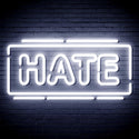 advpro-hate-ultra-bright-led-neon-sign-fnu0340 - White