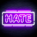 advpro-hate-ultra-bright-led-neon-sign-fnu0340 - White & Purple