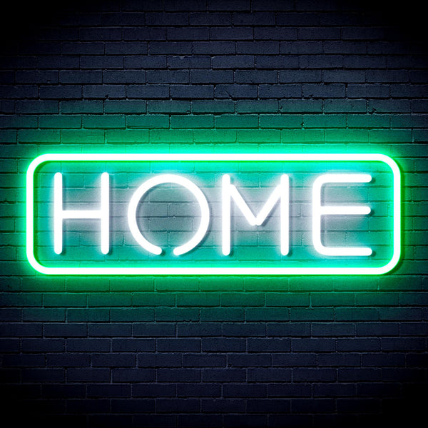 advpro-home-ultra-bright-led-neon-sign-fnu0341 - White & Green