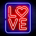 advpro-love-ultra-bright-led-neon-sign-fnu0343 - Red & Blue