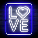 advpro-love-ultra-bright-led-neon-sign-fnu0343 - White & Blue