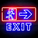advpro-exit-sign-ultra-bright-led-neon-sign-fnu0344 - Blue & Red