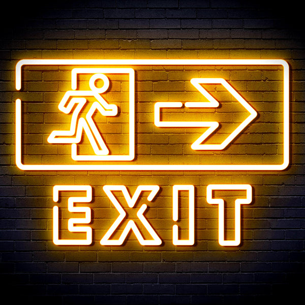 advpro-exit-sign-ultra-bright-led-neon-sign-fnu0344 - Golden Yellow