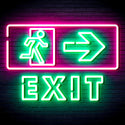 advpro-exit-sign-ultra-bright-led-neon-sign-fnu0344 - Green & Pink