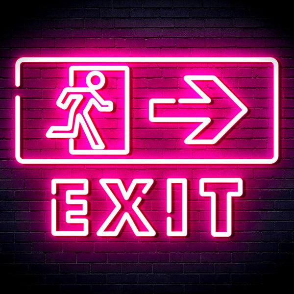 advpro-exit-sign-ultra-bright-led-neon-sign-fnu0344 - Pink