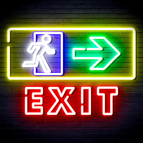 advpro-exit-sign-ultra-bright-led-neon-sign-fnu0344 - Multi-Color 8