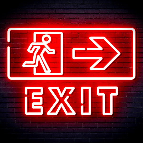 advpro-exit-sign-ultra-bright-led-neon-sign-fnu0344 - Red