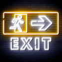 advpro-exit-sign-ultra-bright-led-neon-sign-fnu0344 - White & Golden Yellow