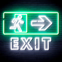 advpro-exit-sign-ultra-bright-led-neon-sign-fnu0344 - White & Green