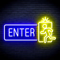 advpro-enter-sign-ultra-bright-led-neon-sign-fnu0345 - Blue & Yellow