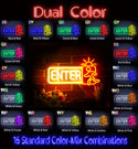 advpro-enter-sign-ultra-bright-led-neon-sign-fnu0345 - Dual-Color