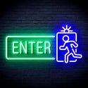 advpro-enter-sign-ultra-bright-led-neon-sign-fnu0345 - Green & Blue