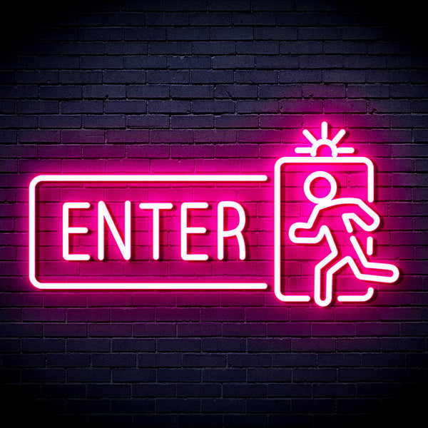 advpro-enter-sign-ultra-bright-led-neon-sign-fnu0345 - Pink