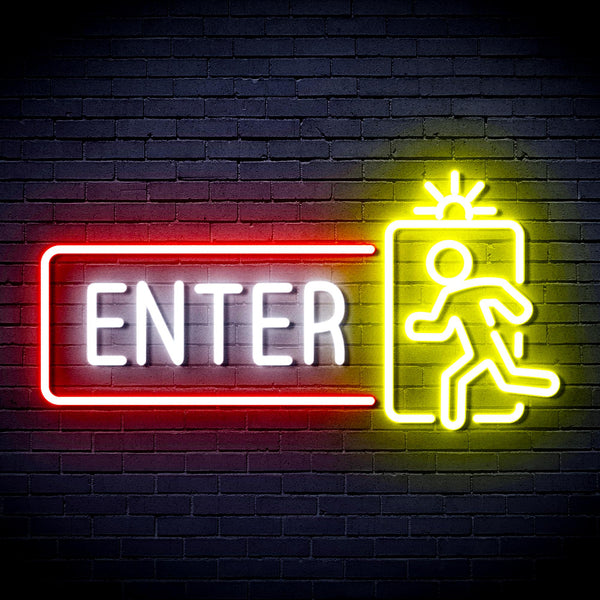 advpro-enter-sign-ultra-bright-led-neon-sign-fnu0345 - Multi-Color 6