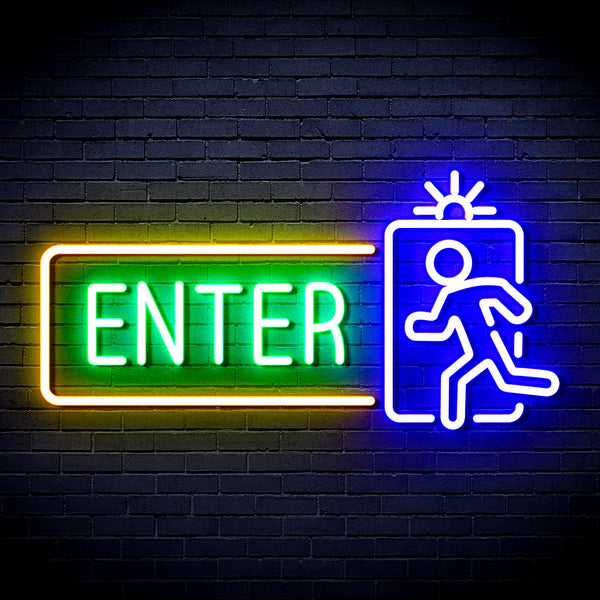 advpro-enter-sign-ultra-bright-led-neon-sign-fnu0345 - Multi-Color 7