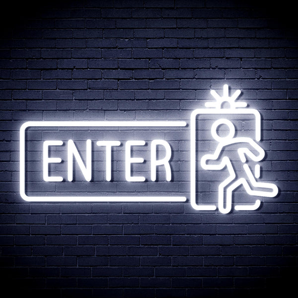 advpro-enter-sign-ultra-bright-led-neon-sign-fnu0345 - White