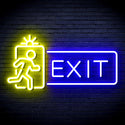 advpro-exit-sign-ultra-bright-led-neon-sign-fnu0346 - Blue & Yellow