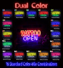 advpro-tattoo-open-ultra-bright-led-neon-sign-fnu0347 - Dual-Color