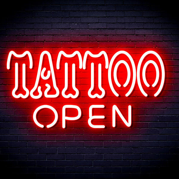 advpro-tattoo-open-ultra-bright-led-neon-sign-fnu0347 - Red