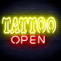 advpro-tattoo-open-ultra-bright-led-neon-sign-fnu0347 - Red & Yellow