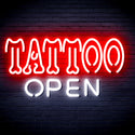 advpro-tattoo-open-ultra-bright-led-neon-sign-fnu0347 - White & Red