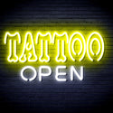 advpro-tattoo-open-ultra-bright-led-neon-sign-fnu0347 - White & Yellow