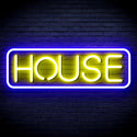 advpro-house-sign-ultra-bright-led-sign-fnu0348 - Blue & Yellow
