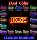 advpro-house-sign-ultra-bright-led-sign-fnu0348 - Dual-Color