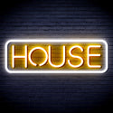 advpro-house-sign-ultra-bright-led-sign-fnu0348 - White & Golden Yellow
