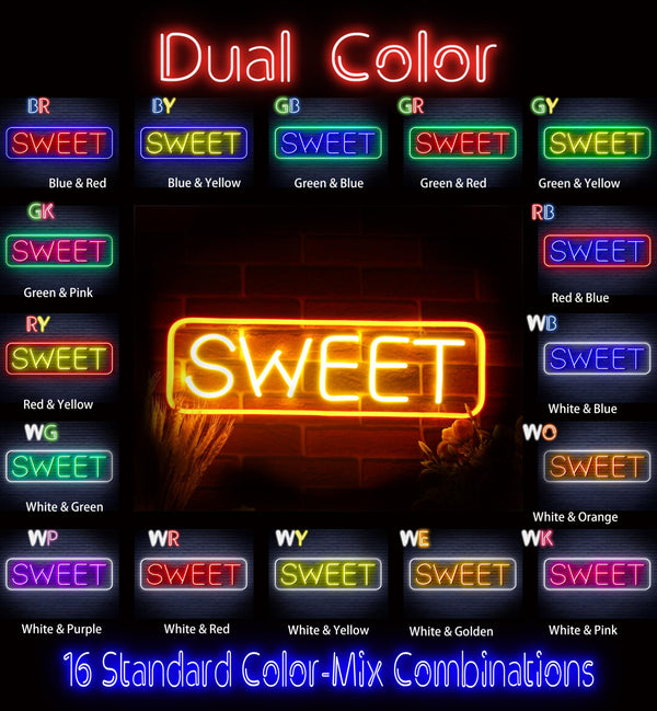 advpro-sweet-sign-ultra-bright-led-neon-sign-fnu0349 - Dual-Color