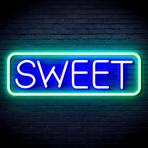 advpro-sweet-sign-ultra-bright-led-neon-sign-fnu0349 - Green & Blue
