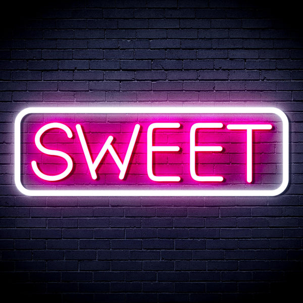 advpro-sweet-sign-ultra-bright-led-neon-sign-fnu0349 - White & Pink