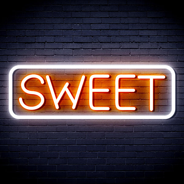 advpro-sweet-sign-ultra-bright-led-neon-sign-fnu0349 - White & Orange
