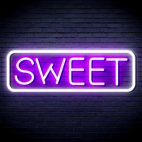 advpro-sweet-sign-ultra-bright-led-neon-sign-fnu0349 - White & Purple