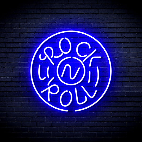 advpro-rock-roll-ultra-bright-led-neon-sign-fnu0350 - Blue