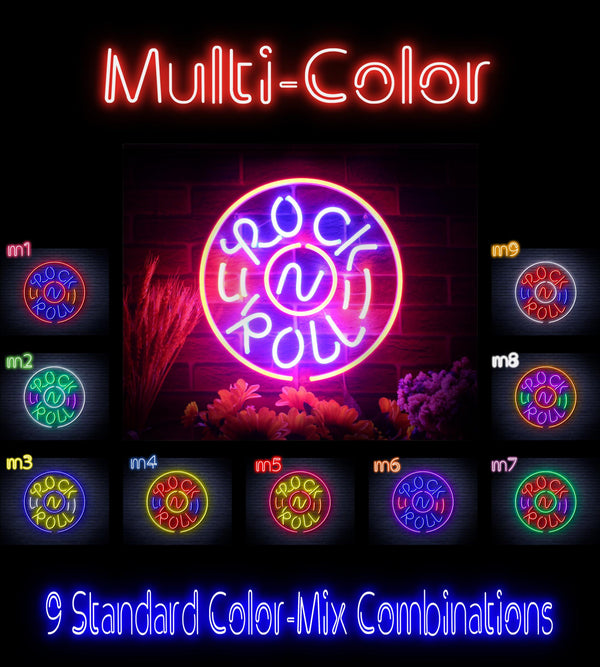 advpro-rock-roll-ultra-bright-led-neon-sign-fnu0350 - Multi-Color