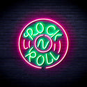 advpro-rock-roll-ultra-bright-led-neon-sign-fnu0350 - Green & Pink