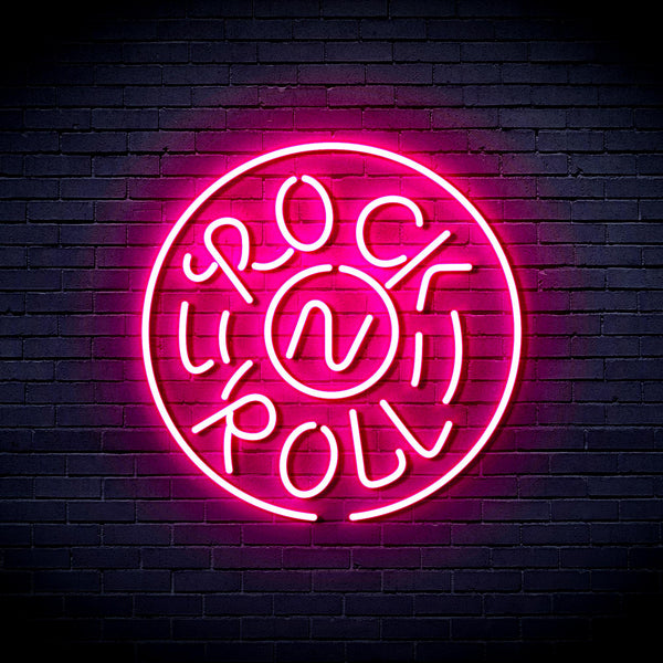 advpro-rock-roll-ultra-bright-led-neon-sign-fnu0350 - Pink
