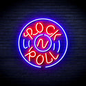 advpro-rock-roll-ultra-bright-led-neon-sign-fnu0350 - Red & Blue