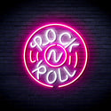 advpro-rock-roll-ultra-bright-led-neon-sign-fnu0350 - White & Pink