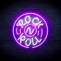 advpro-rock-roll-ultra-bright-led-neon-sign-fnu0350 - White & Purple