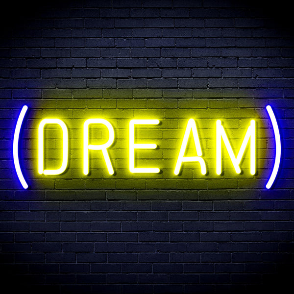 advpro-dream-ultra-bright-led-neon-sign-fnu0351 - Blue & Yellow